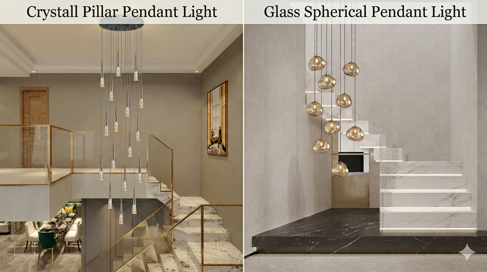 Crystal vs Glass Pendant Lights: Which Is Right for Your Space?