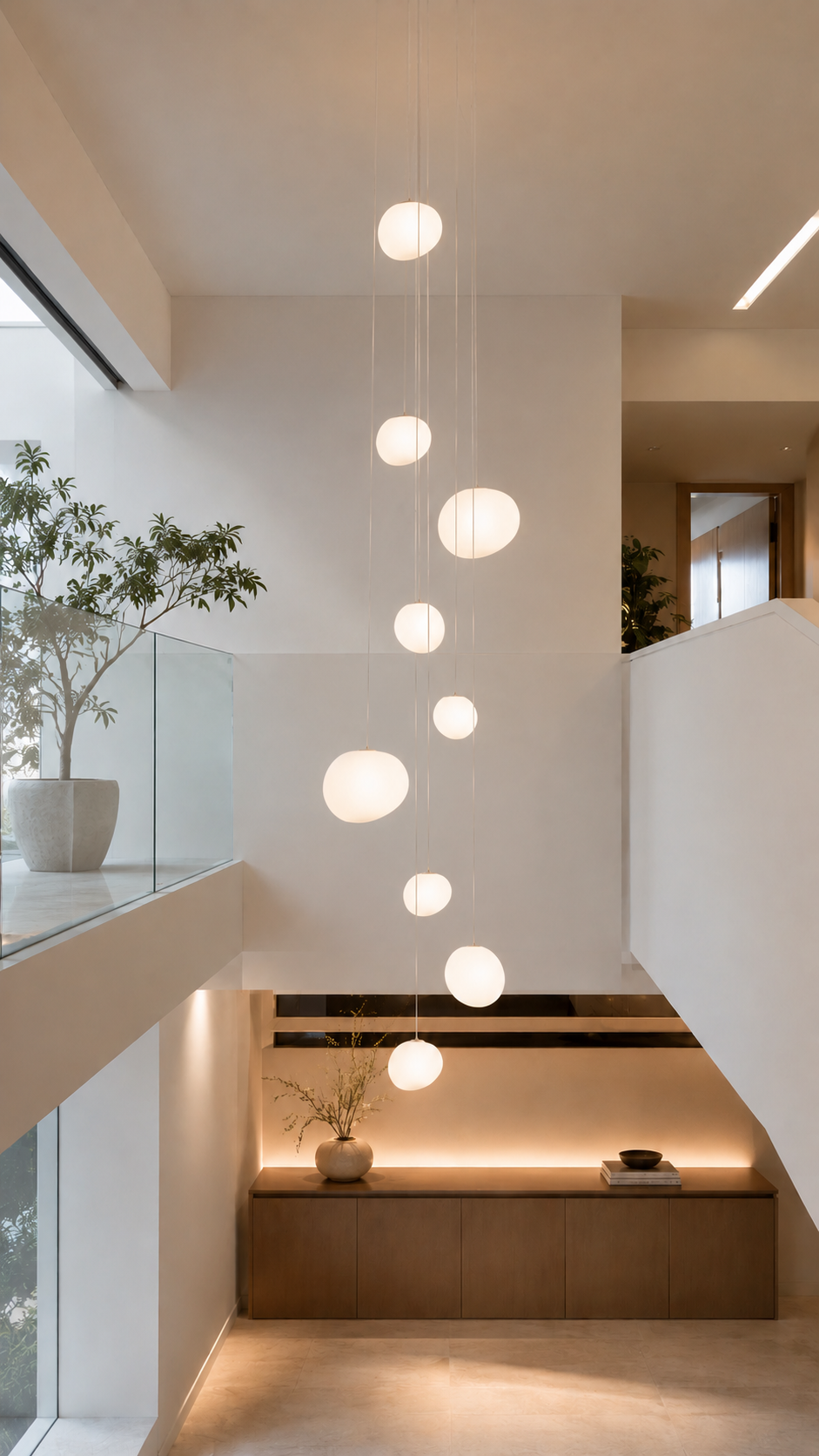 How to Install a Chandelier in a High-Ceiling or Two-Story Foyer