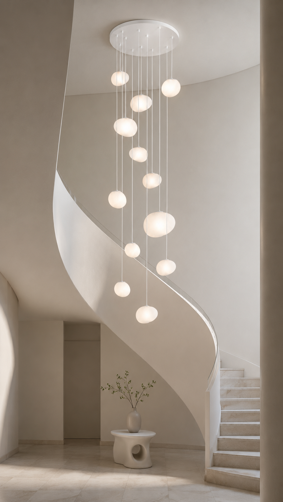 Gleesia Oval Glass Chandelier | 8–20 Lights — Gleesia