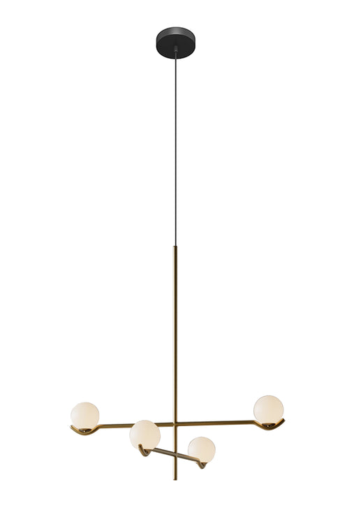 Gold Balance Bulb Pendant Light with 4 Lights