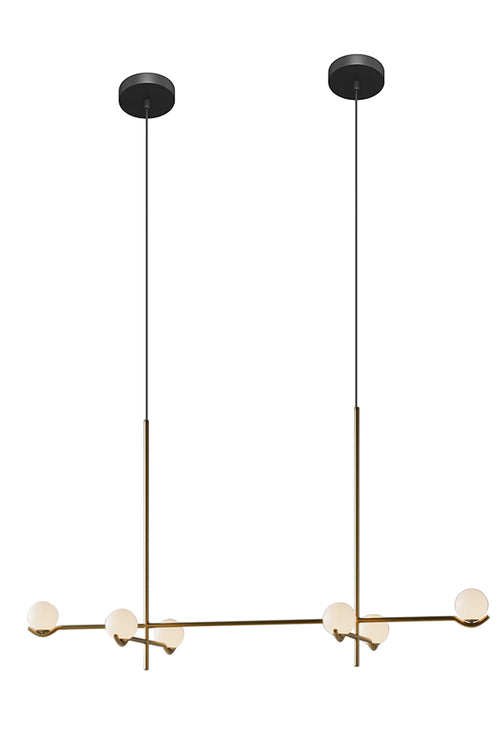 Gold Balance Bulb Pendant Light with 6 Lights