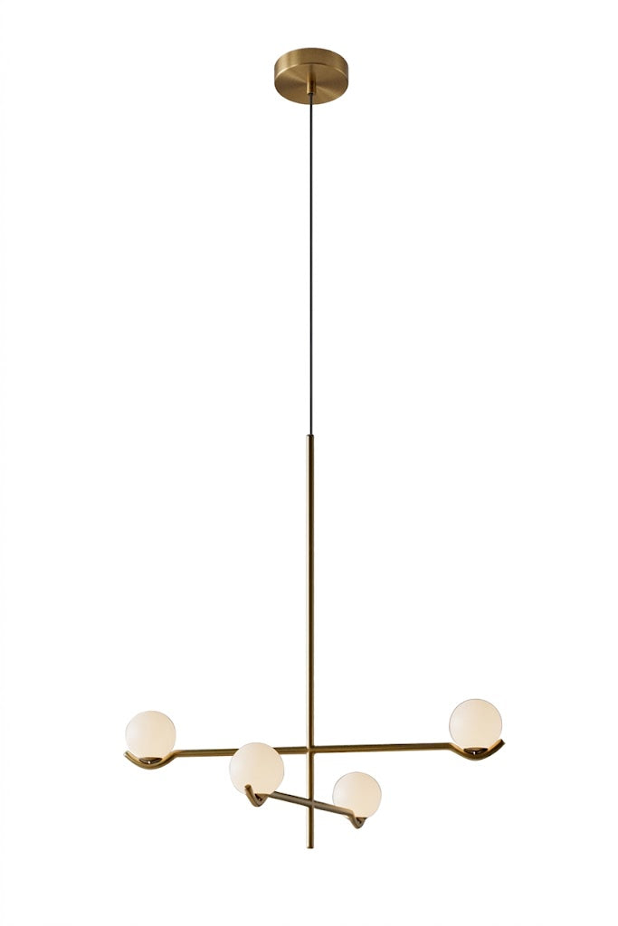 Balance Bulb Pendant Light | Black or Brass | 4–6 Lights — Gleesia