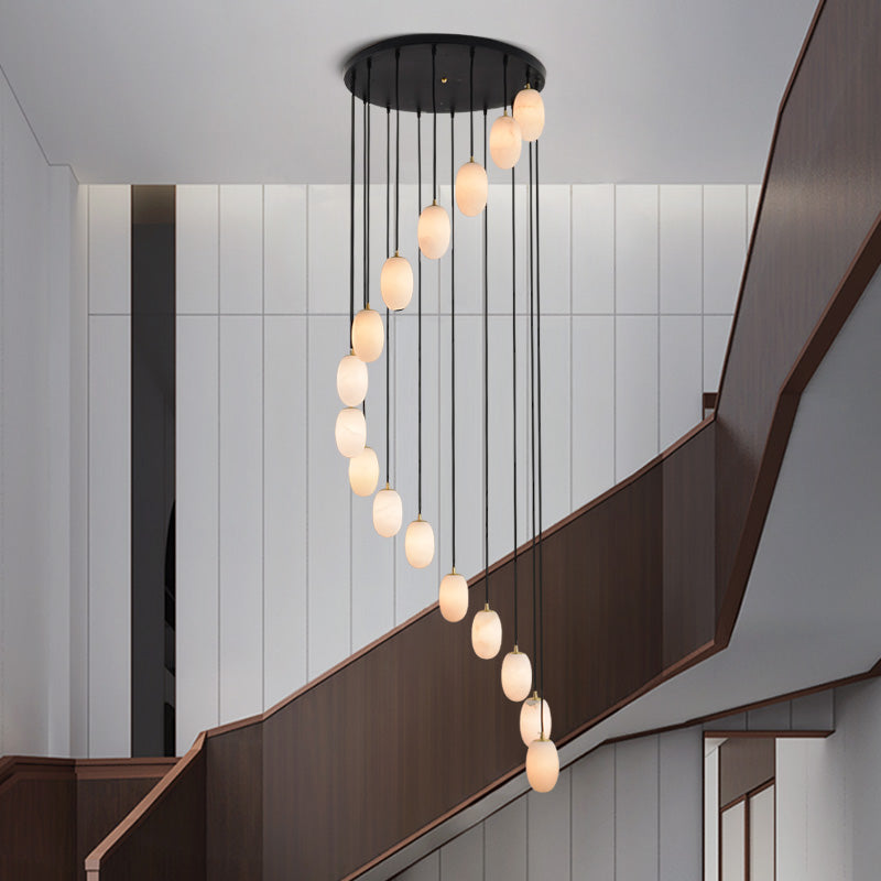 Egg-shaped Pendant Light