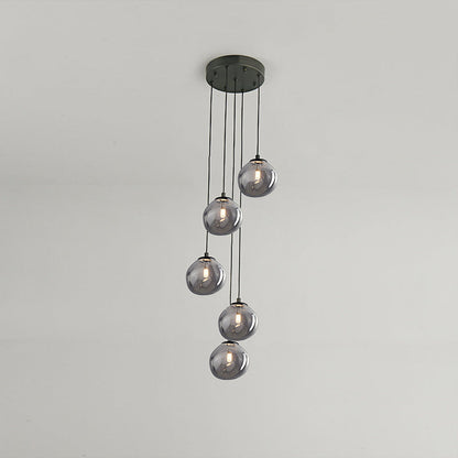 Glass Spherical Pendant Light