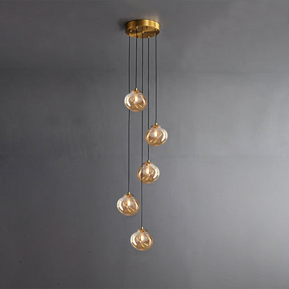 Glass Spherical Pendant Light