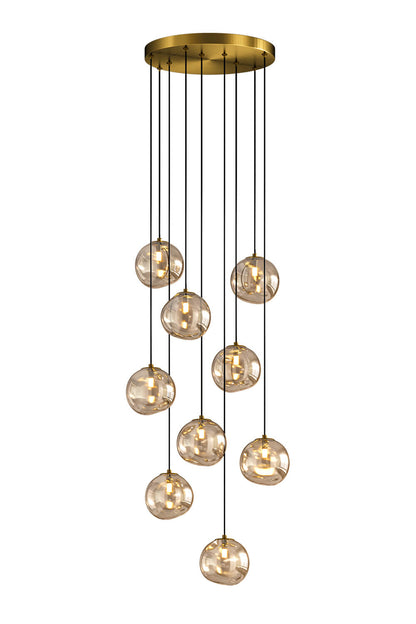 Glass Spherical Pendant Light