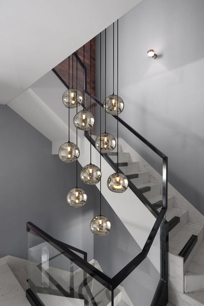 Glass Spherical Pendant Light