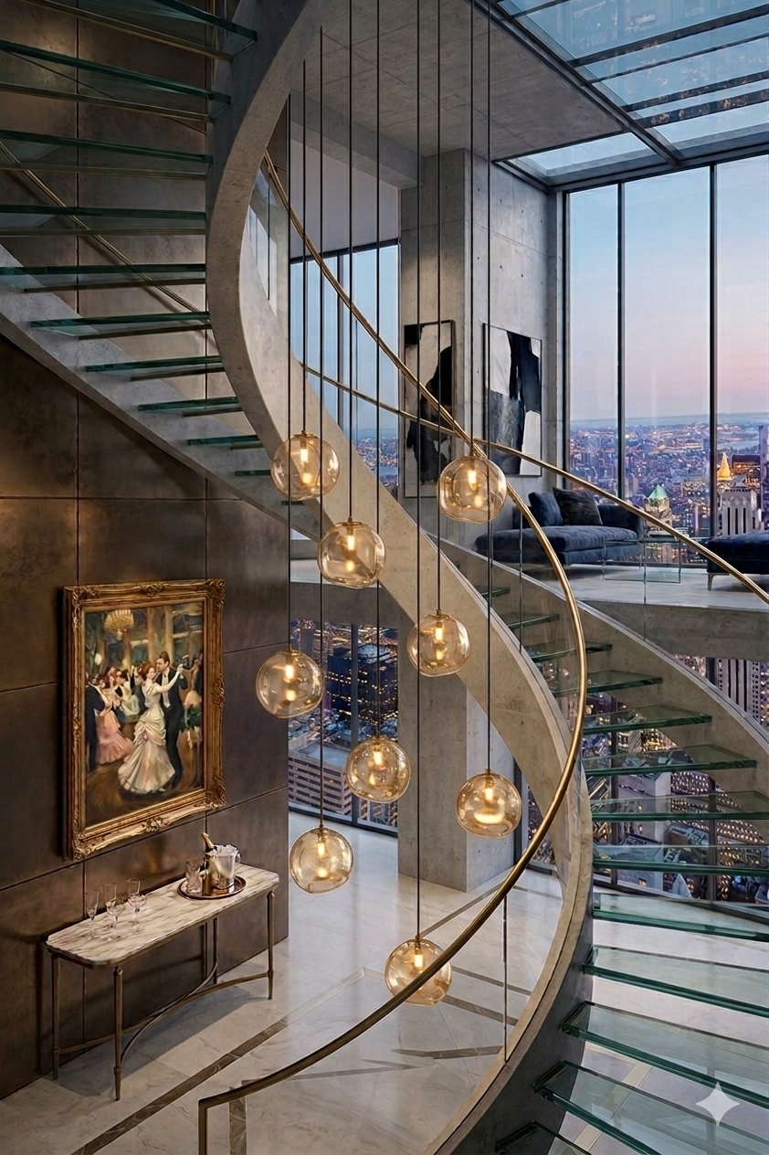 Glass Spherical Chandelier | Brass or Black | 5 & 9 Lights — Gleesia