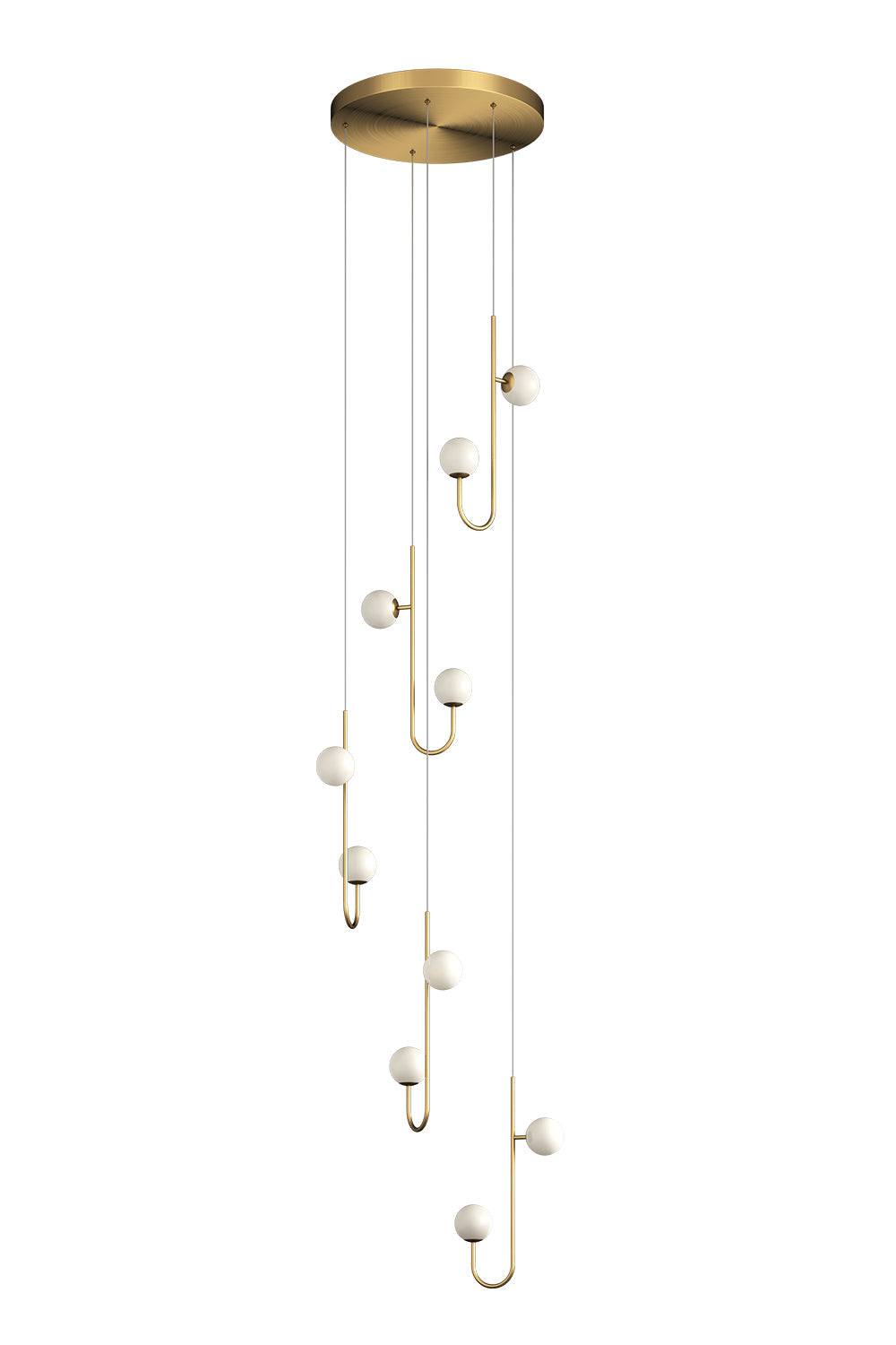 Hooked Elegance Crystal Chandelier Black or Brass 10–32 Lights – hanging light for high ceiling dining room