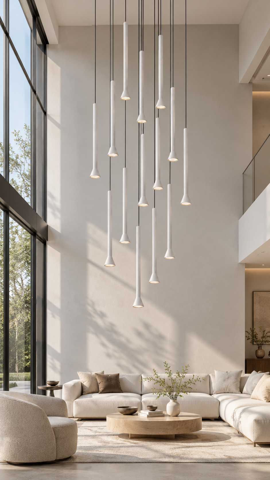 LED Multi Pendant Light | Brass | 14–37 Lights — Gleesia