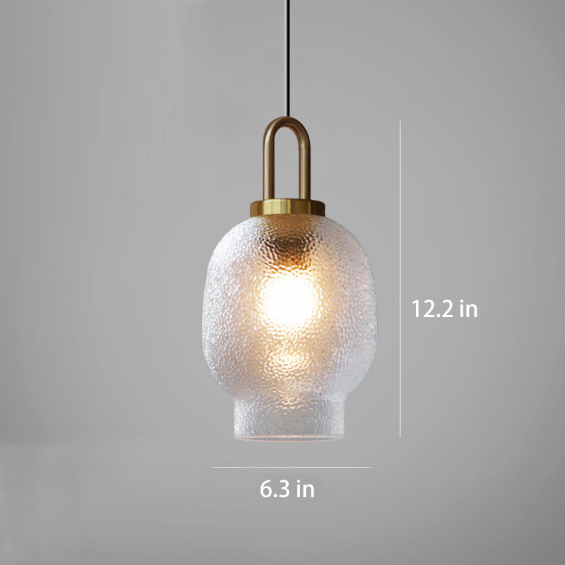 Elegant Lantern LED Pendant Candle-Effect Glass 4 Models – product detail view