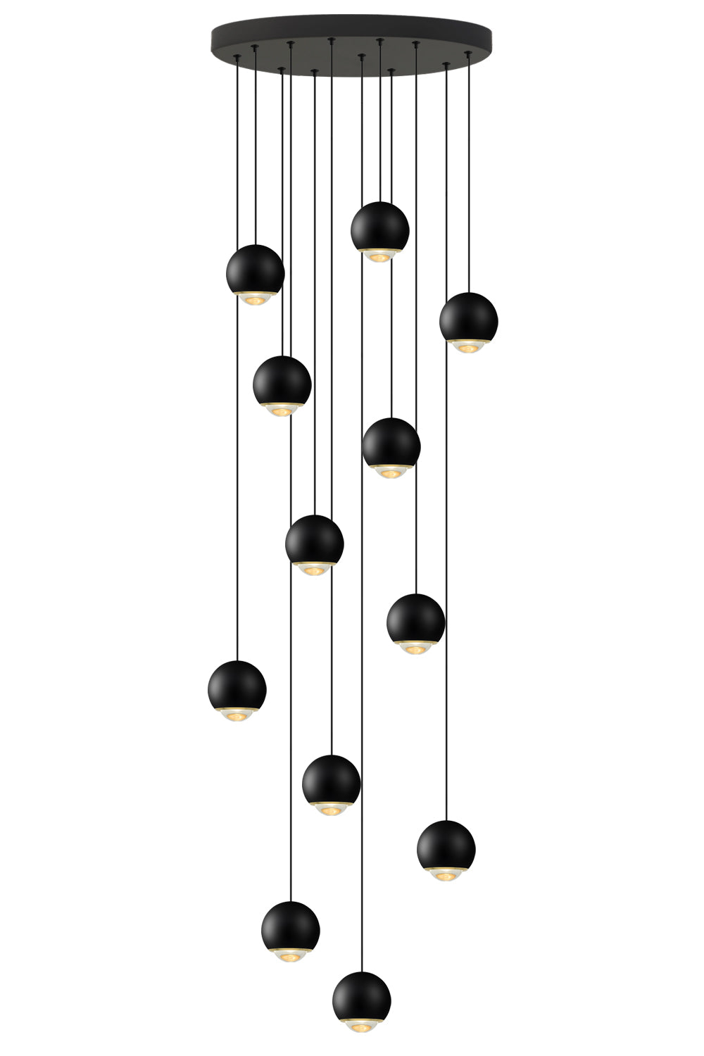 Metal Multi-Pendant | Diamond Sphere | 12–28 Lights — Gleesia