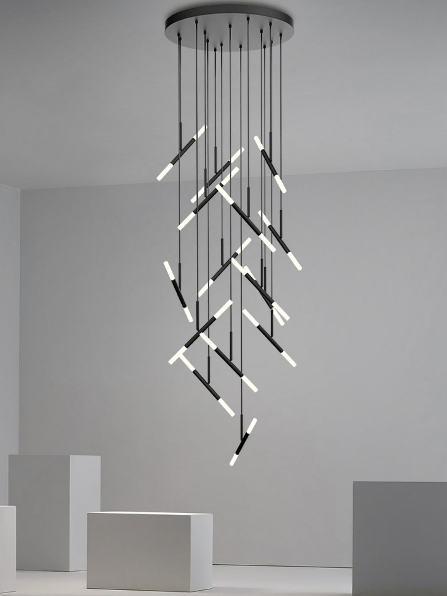 Metal Stick Pendant Light