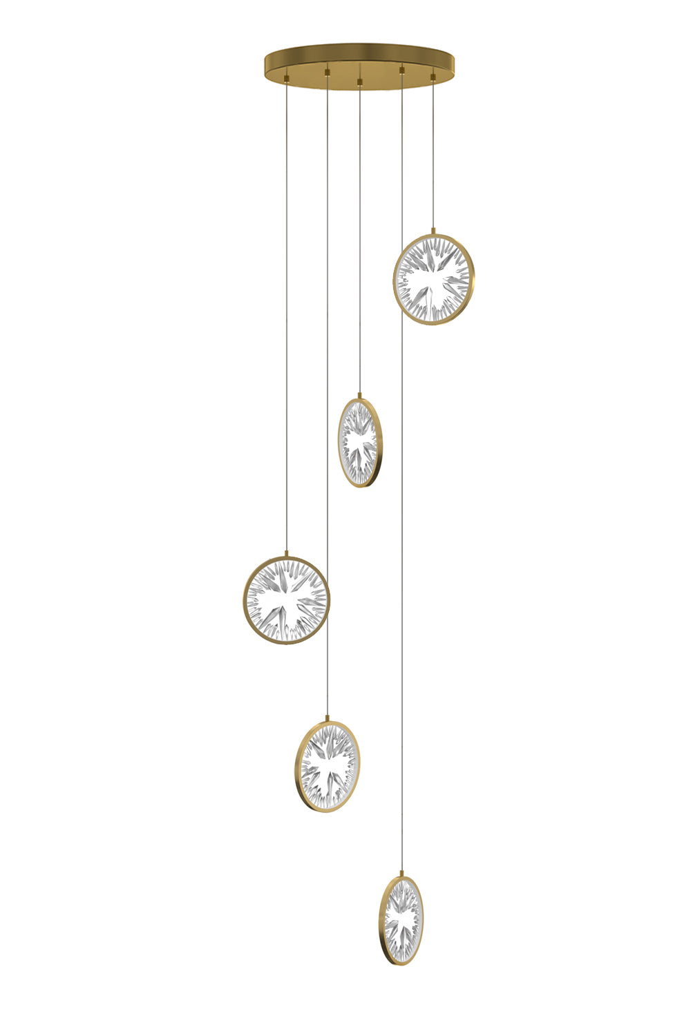 Modern Lemon Zest Crystal Pendant Gold 5–11 Lights – modern chandelier for living room