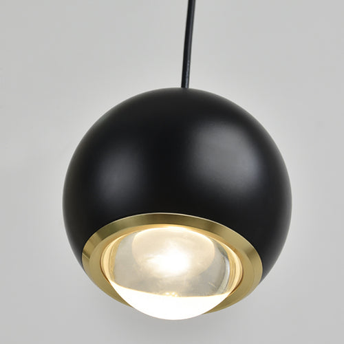 Elegant metal multi-pendant light for entranceways