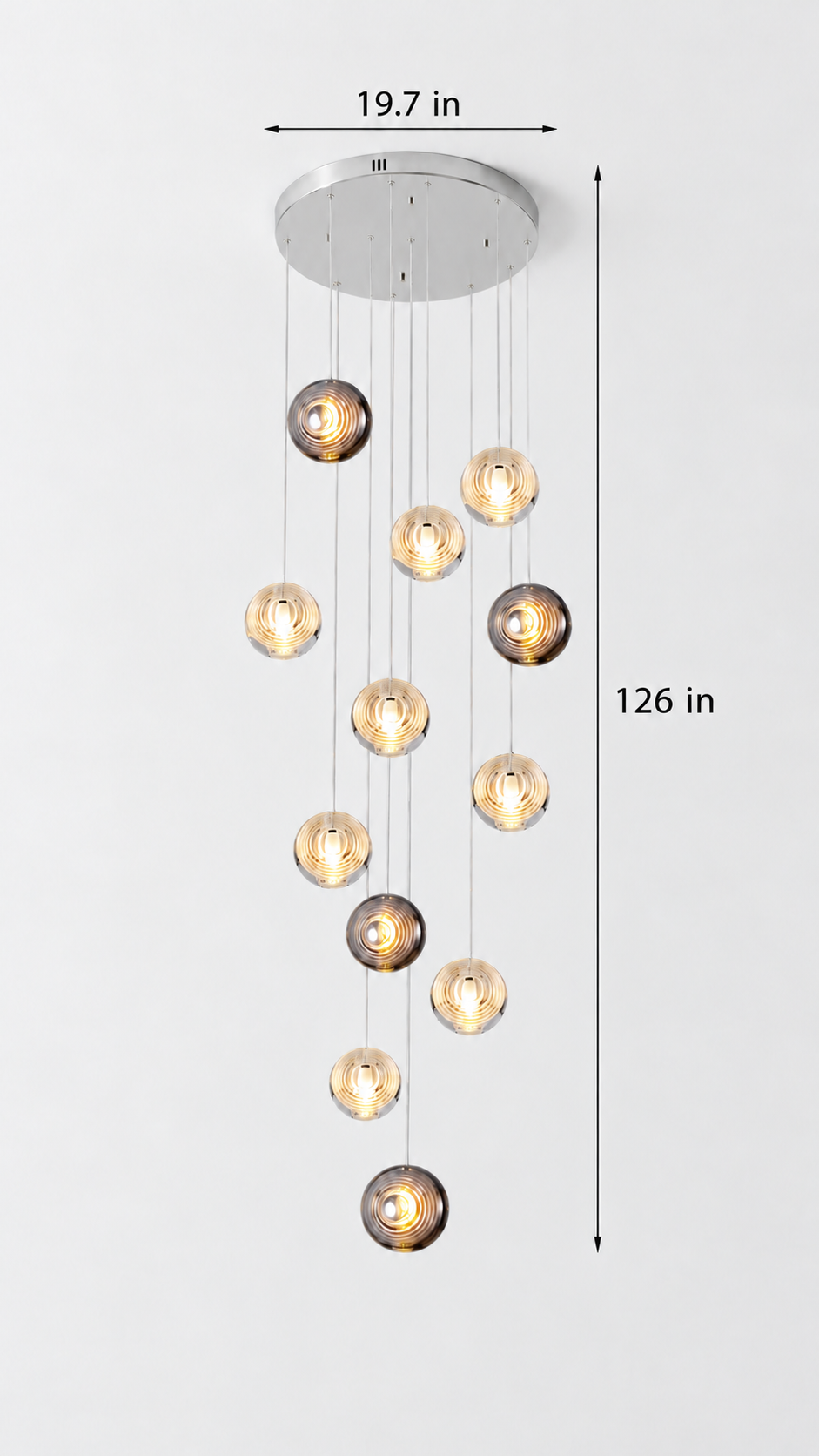 Stellar Sphere Crystal Pendant Light | Globe | 8–37 Lights — Gleesia