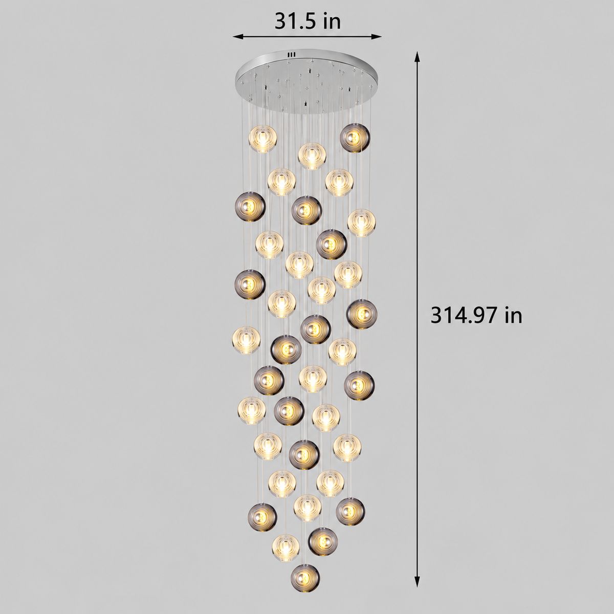 Stellar Sphere Crystal Pendant Light | Globe | 8–37 Lights — Gleesia