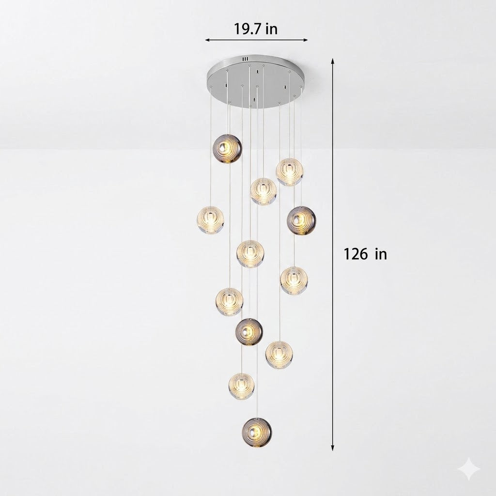 Stellar Sphere Crystal Pendant Light | Globe | 8–37 Lights — Gleesia