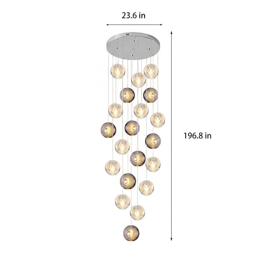 Stellar Sphere Crystal Pendant Light | Globe | 8–37 Lights — Gleesia