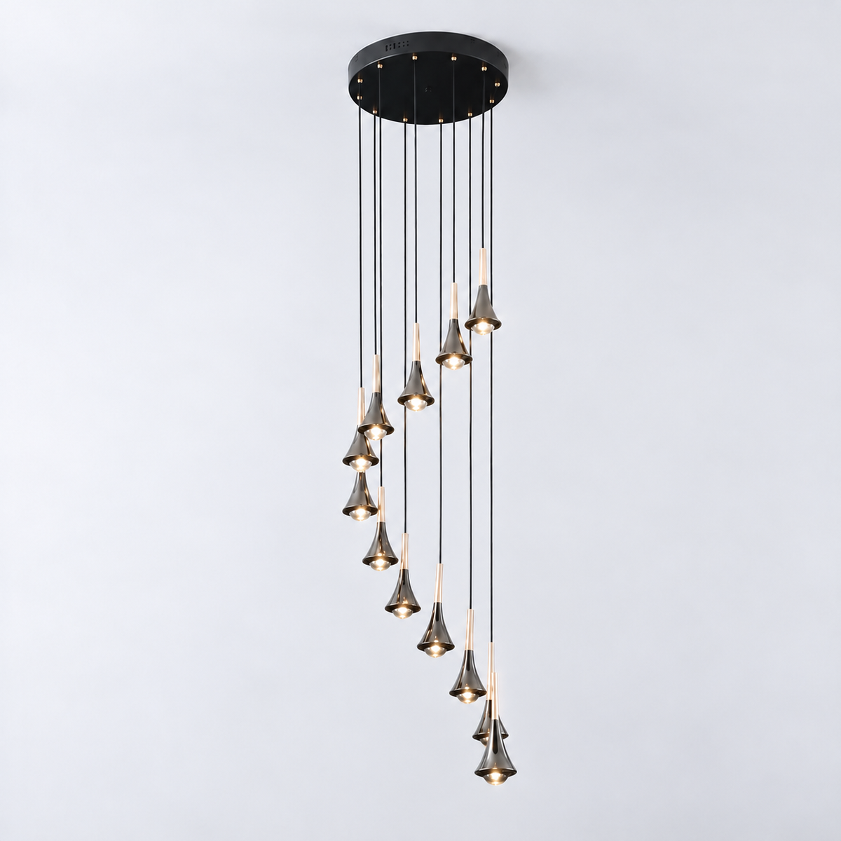 Symphony LED Pendant Light | Chrome | 7–15 Lights — Gleesia