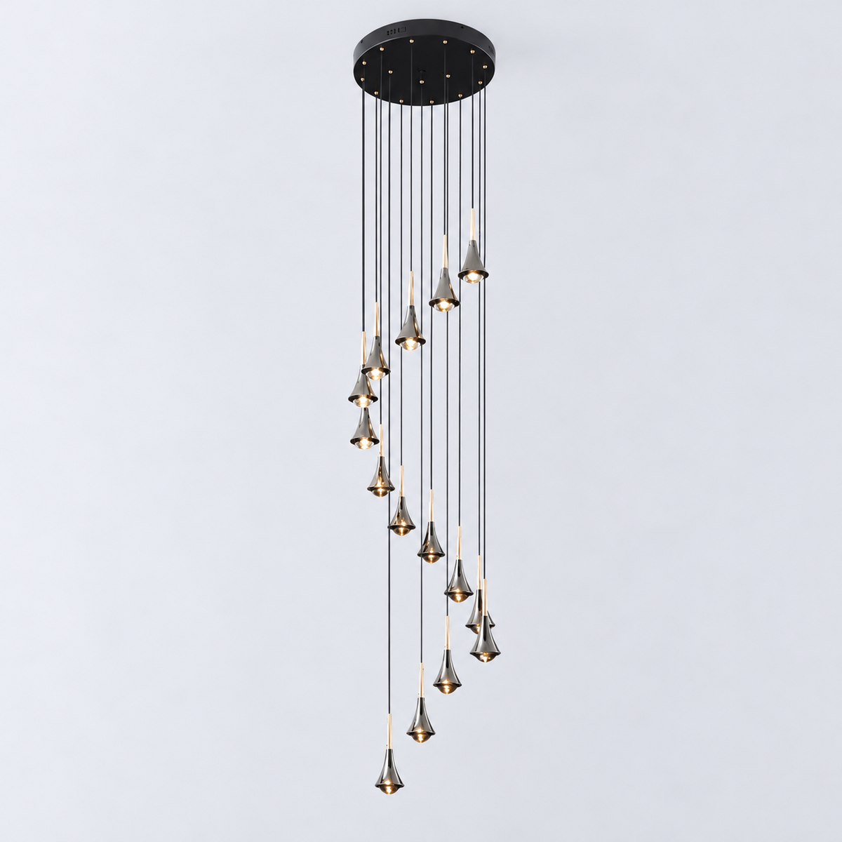 Symphony LED Pendant Light | Chrome | 7–15 Lights — Gleesia