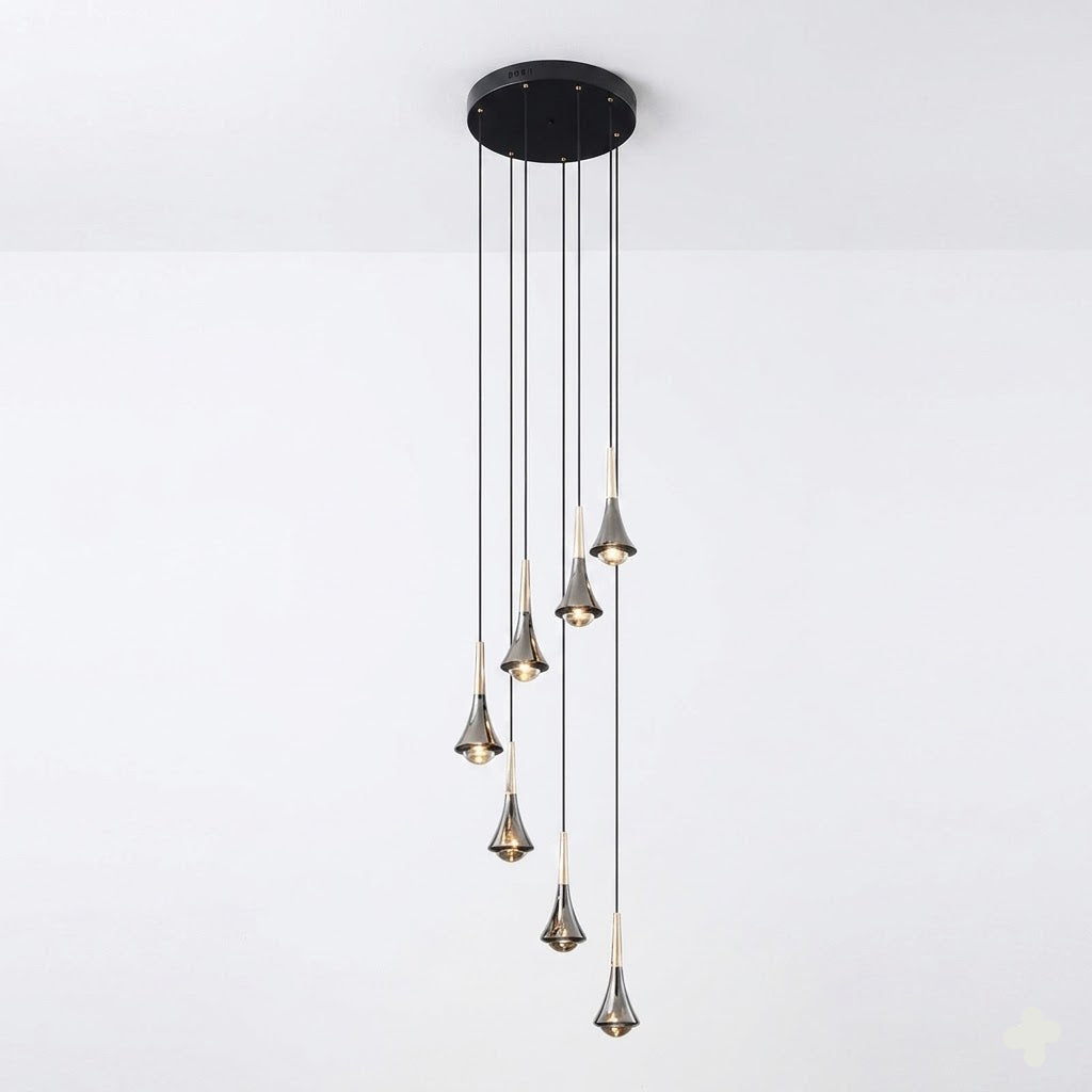 Symphony LED Pendant Light | Chrome | 7–15 Lights — Gleesia