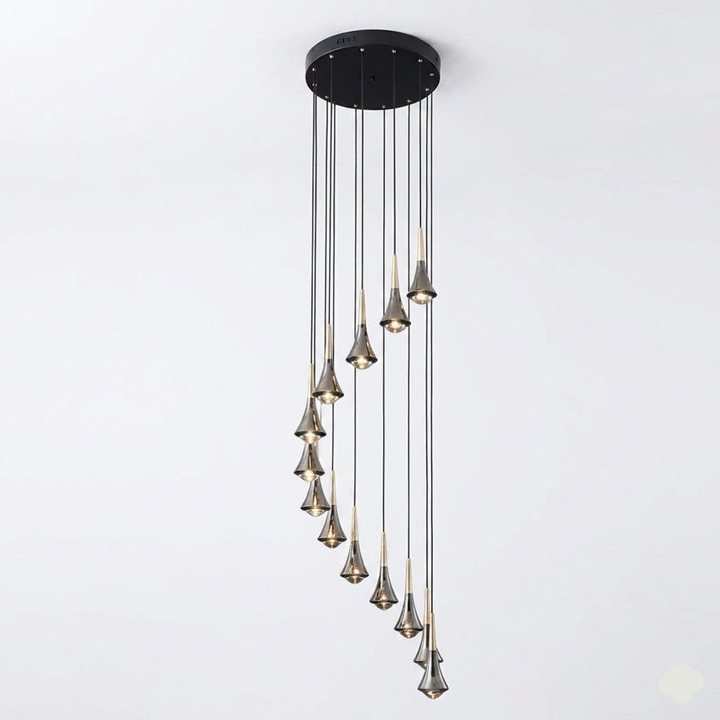 Symphony LED Pendant Light | Chrome | 7–15 Lights — Gleesia