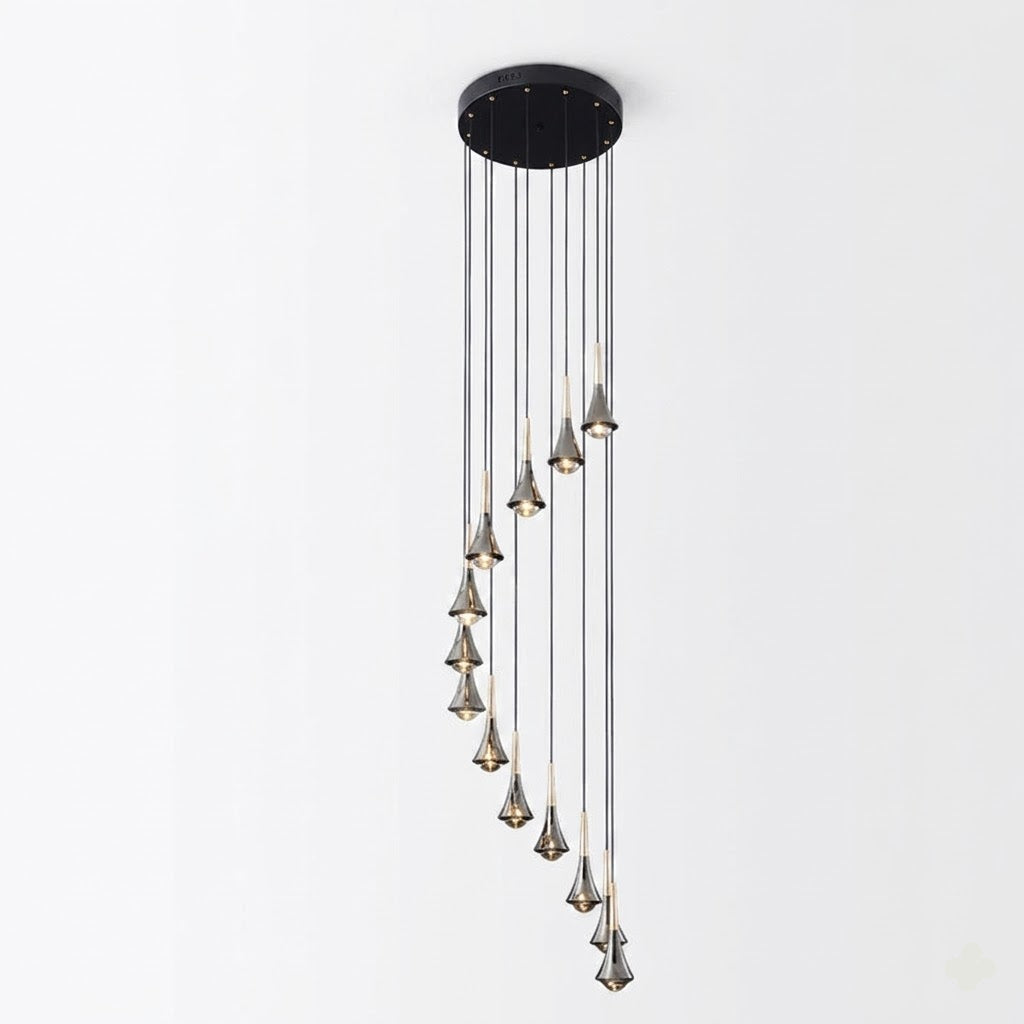 Symphony LED Pendant Light | Chrome | 7–15 Lights — Gleesia