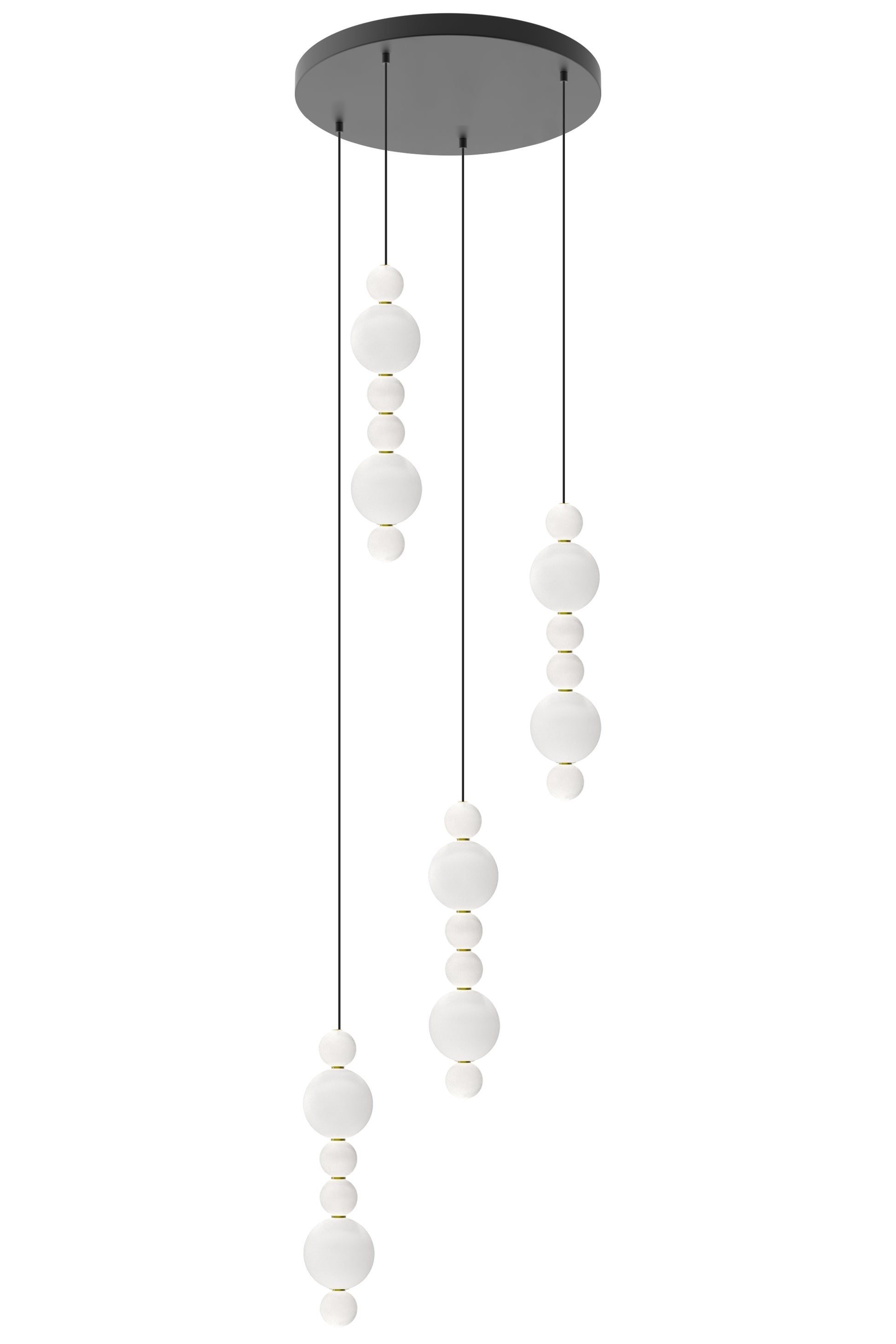 Luminous Brilliance: White Bead Lighting Fixture